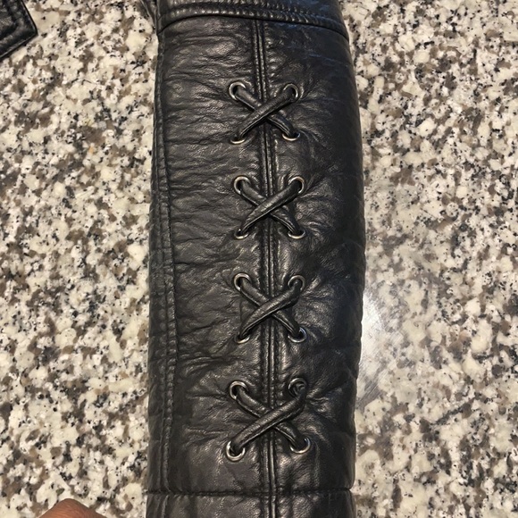 Guess Black Faux Leather jacket SIZE EXTRA SMALL - Picture 5 of 12